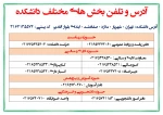 آدرس و تلفن دانشکده