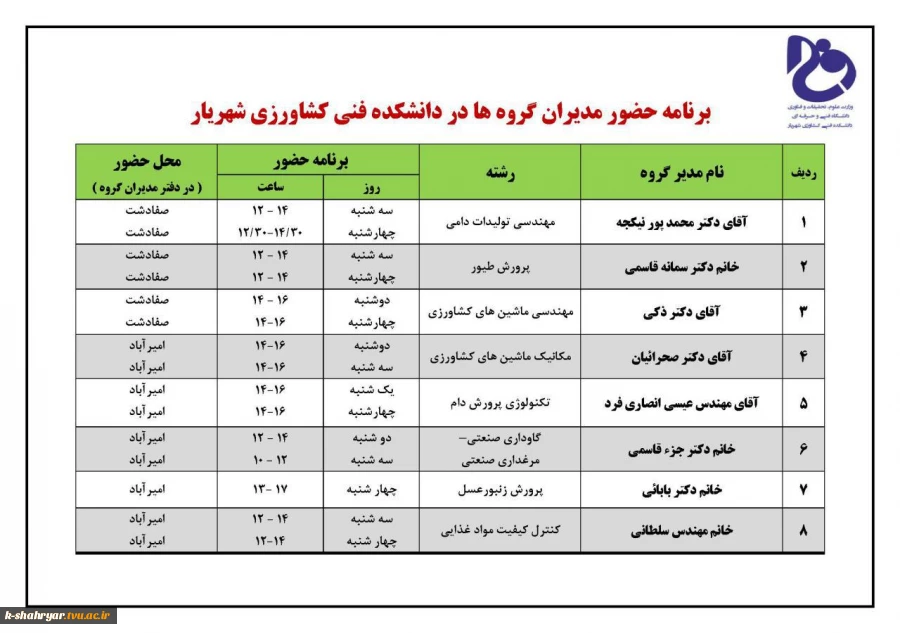 مدیران گروه