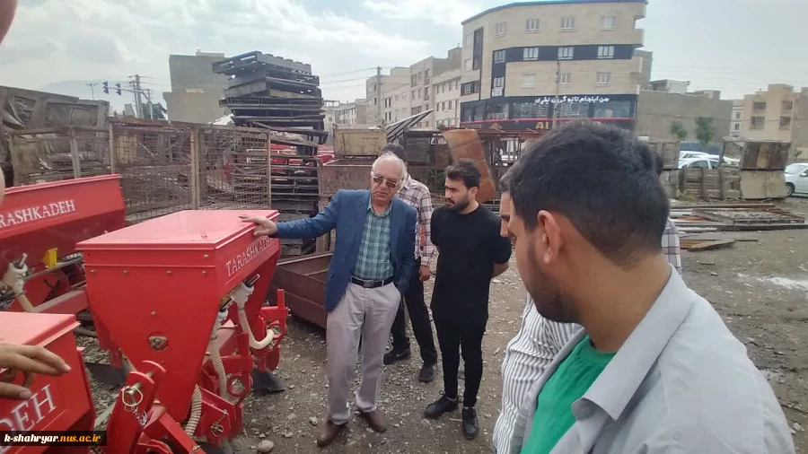 بازدید دانشجویان مکانیک ماشین های کشاورزی آموزشکده ملی مهارت شهریار از کارگاه دستگاه های تراشکاری  3