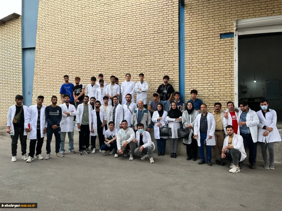 بازدید دانشجویان رشته بهداشتیار دامپزشکی و علوم دامی آموزشکده ملی مهارت کشاورزی شهریاراز کارخانه خوراک به سان تغذیه آرین
 9