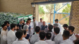 بازدید دانشجویان رشته بهداشتیار دامپزشکی و علوم دامی آموزشکده ملی مهارت کشاورزی شهریاراز کارخانه خوراک به سان تغذیه آرین 7