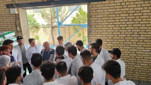 بازدید دانشجویان رشته بهداشتیار دامپزشکی و علوم دامی آموزشکده ملی مهارت کشاورزی شهریاراز کارخانه خوراک به سان تغذیه آرین 10